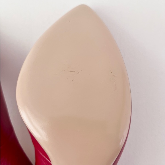 New GUCCI | Sylvie Web Stripe Slingback Red Leather Pointed Pumps EU 39 US 9 - Picture 9 of 16